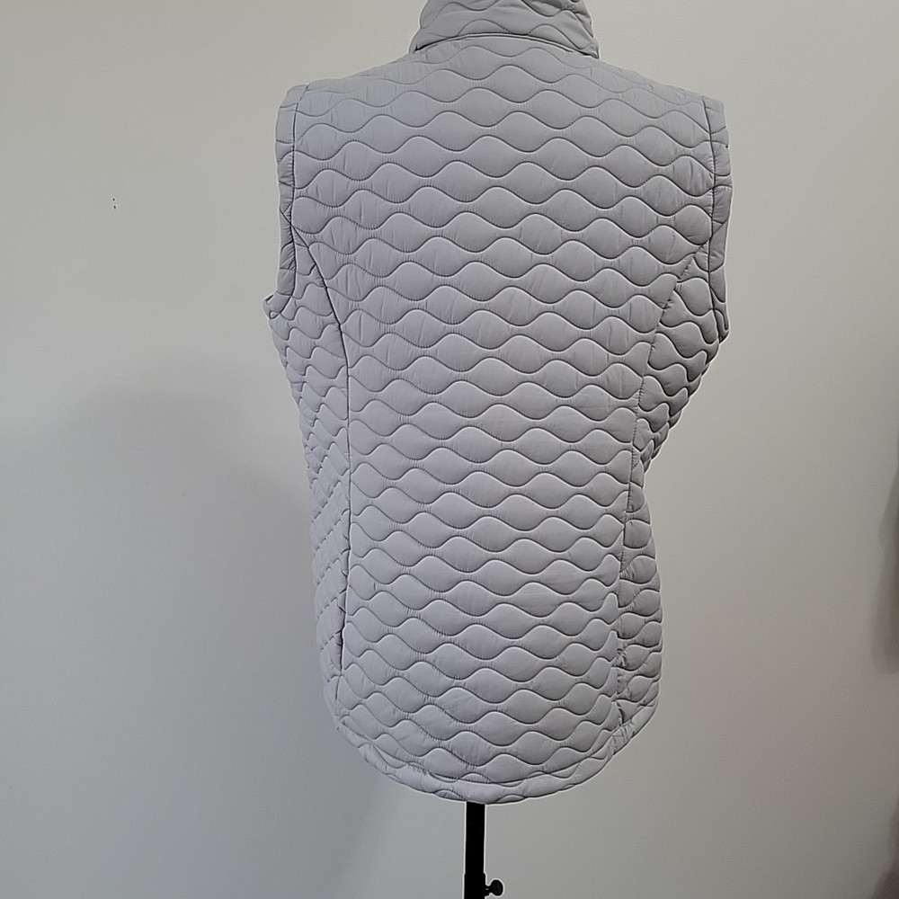 Free Country Repreve Quilted Vest  Zip SILVER CHIP LADIES Size XL NWOT - Picture 3 of 10